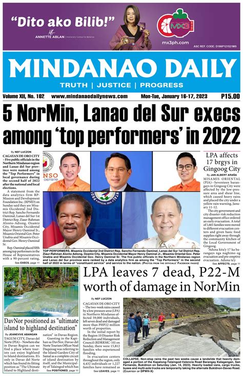 one mindanao news today|One Mindanao: January 17, 2024 .